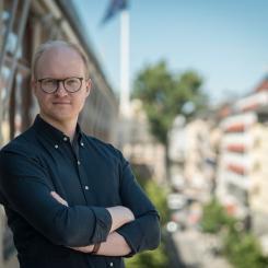 Hyresgästföreningens energi- och hållbarhetsexpert Joachim Höggren. Foto Filippa Ländin