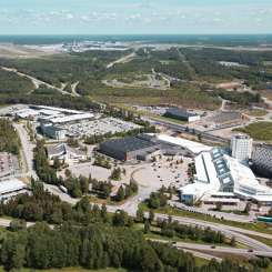 Flygbild över Arlandastad. Pressbild: Arlandastad Group