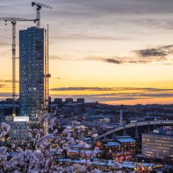Huset, med sina 36 våningar, står klart under hösten 2022. Bild Markus Esselmark
