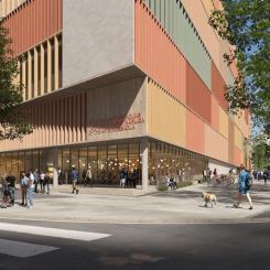 Stockholms konstnärliga högskola. Illustration: 3XN/Atrium Ljungberg