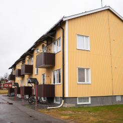 Bostadsrättsföreningen Arvidsjaurhus Nr 1. Pressbild: Energikontor Norr
