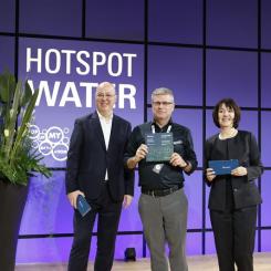 Peter Jocic, Qvantum COO, receives The Design Plus Award powered by ISH. Foto: Johan Marklund
