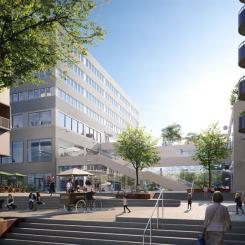 I april nästa år flyttar Ferroamp in i nya kontorslokaler i Umami Park i Hallonbergen, Sundbyberg. Det snabbväxande greentechbolaget flyttar då sitt huvudkontor till 1 750 nyrenoverade kvadratmeter i områdets centralkvarter. Foto: Wallenstam