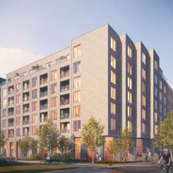 Gatuvy inre hamnen. Pressbild: NCC