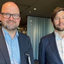 Stefan Lindhoff, VD Gemfast, Andreas Holmberg, VD Patriam