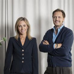 Hjalmar Sigurdarson Head of Capital och Lottie Löf vd. Pressbild: Bostadskreditfonden