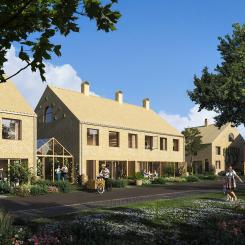 40 radhus och parhus planeras i Västra Ingelstad, Vellinge. Bild: CoForma