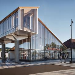 Blivande Sundsvall Centralstation. Bild:  Dissing+Weitling