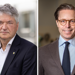 Anders Nordstrand, Sveriges Allmännytta och Johan Knaust, K2A. Foto: Sveriges Allmännytta