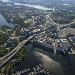Flygbild Västra Kungsholmen 4. Foto: FabegeBaraBild