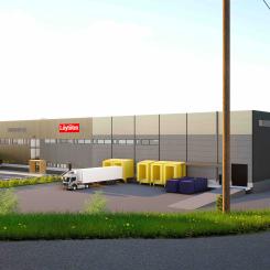 Anläggningen beräknas vara färdigställd i början av 2025. Bild: Logicenters