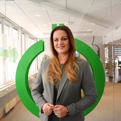 Schneider Electrics VD Jenny Larsson.