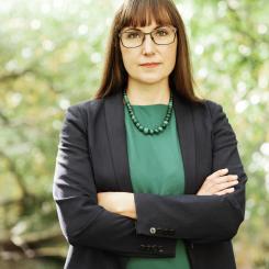 Johanna Bjurskog, hållbarbetschef på Riksbyggen Foto: Evelina Carborn