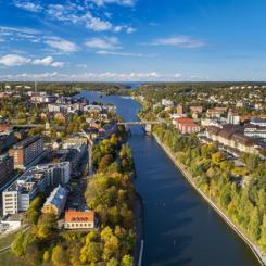 Kanalen centrala Södertälje. Foto : Liza Simonsson