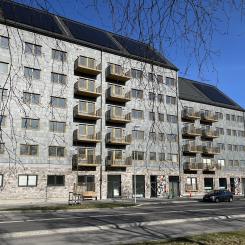 Kvarteret Omställningen. Pressbild: Framtiden Byggutveckling