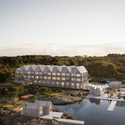 Långesand Havshotell. Illustration: Arkitekterna Krook & Tjäder