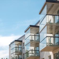 Inglasade balkonger. Pressbild: Lumon