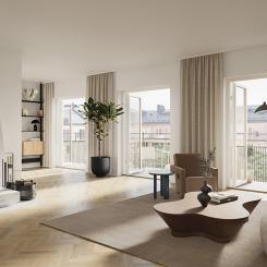 Lägenhet i Propellerhuset på Kungsholmen. Pressbild: Patriam