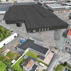 Ny husfabrik i Myrensjö. Pressbild: OBOS