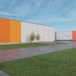 DS Smith tillbyggnad. Pressbild: Nivika Fastigheter AB