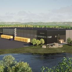 Det blivande logistikcentret i Finland Bild: Nrep Logicenters