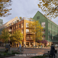 Det nya vård- och omsorgsboendet på Pottholmen i Karlskrona stod klart i juni 2024. Bildkälla: Fojab Arkitekter