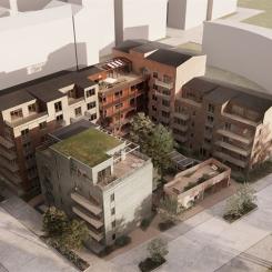 Illustration Visionsbild Rosendal. Av: Krook & Tjäder Arkitekter AB