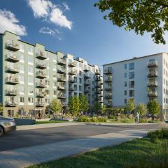 Settler Properties tillsammans med Pictet utvecklar hyresrätter i Järfälla. Pressbild:  Rison Nordic Energy