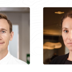 Pelle Tunell, vd, Plant och Emma Henriksson, hållbarhetschef, Skandia Fastigheter