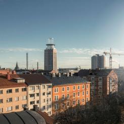 Bild över Södermalm, Stockholm. Pressbild: Booli