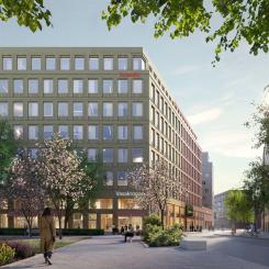 Stadsdelen Södra city i Uppsala. Pressbild: Peab