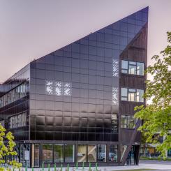 ZEB-laboratoriet, ett föregångsprojekt inom nollutsläppsbyggnader. Foto: NTNU Trondheim – Nicola Lolli, SINTEF.